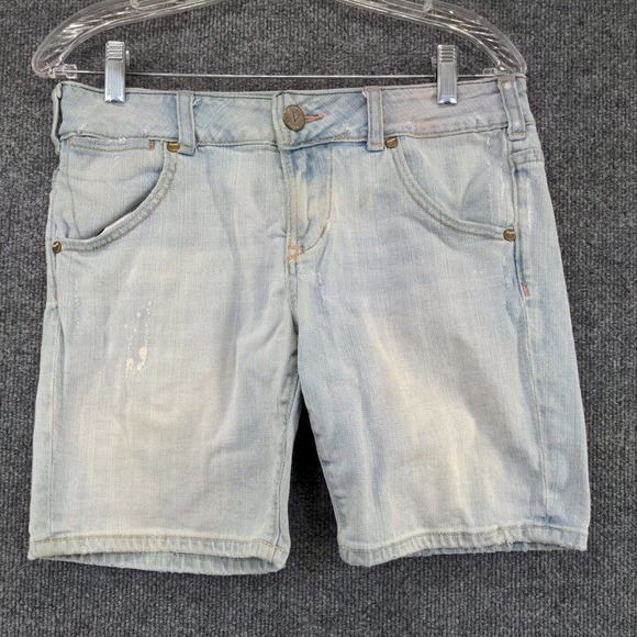 Vigoss Womens Jean Shorts Blue Size 9 Denim 5 Pocket Cotton Blend - Picture 2 of 16